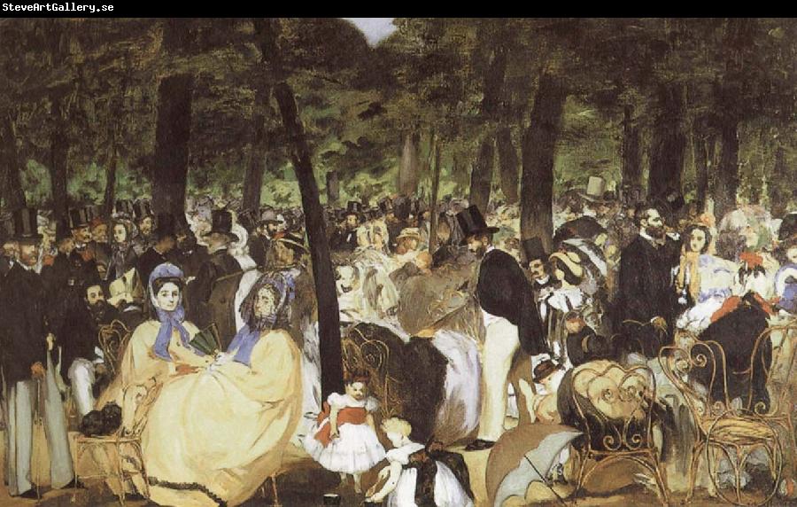 Edouard Manet Music at the Tuileries